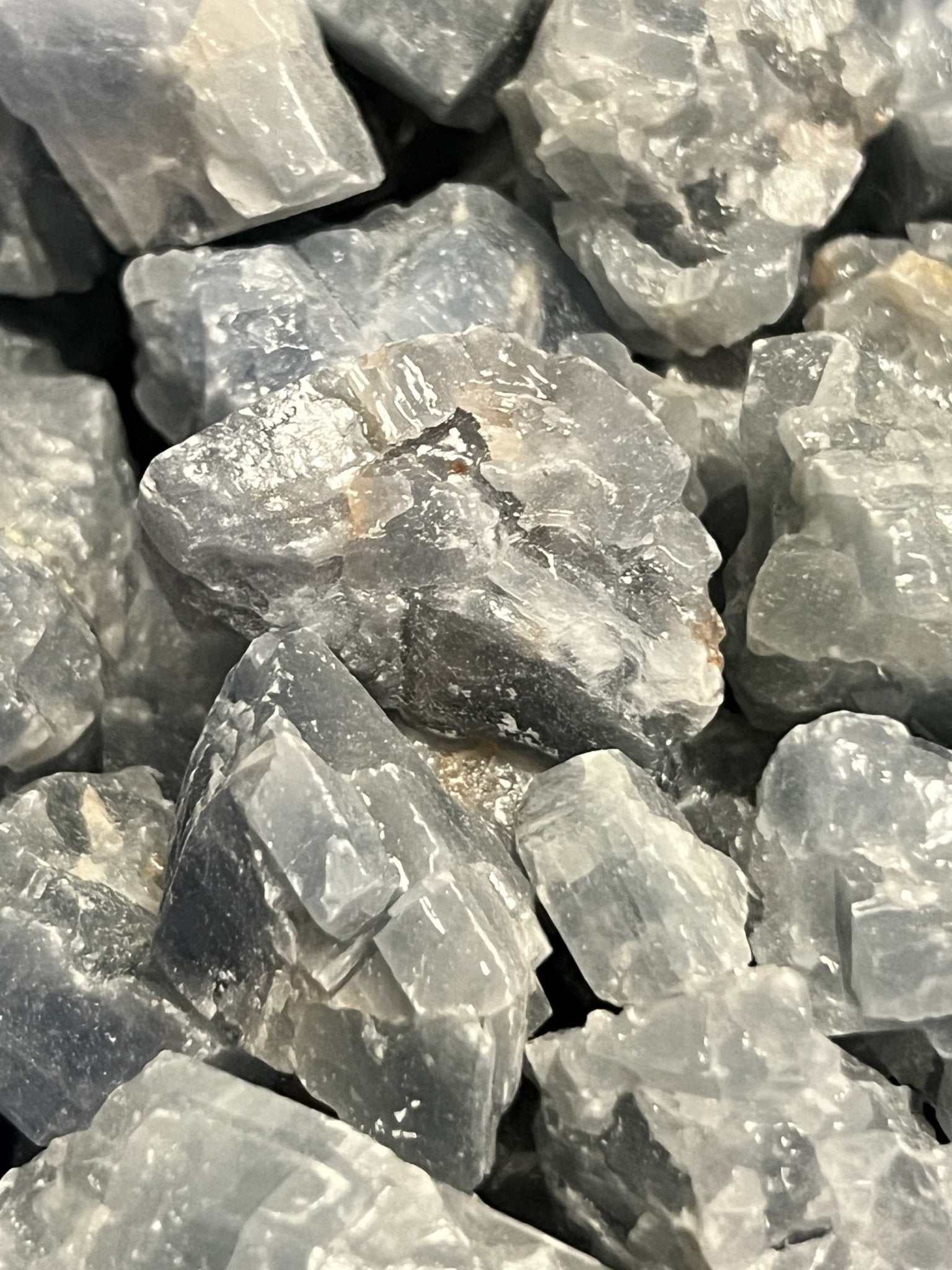 Blue Calcite Rough Crystal for Serenity and Communication