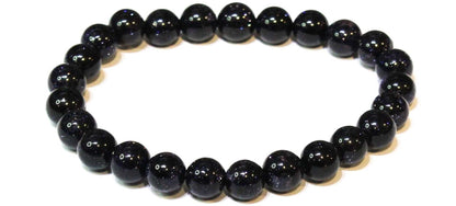 Blue Goldstone Round Bead Bracelet - Dream Translation