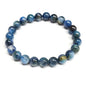Blue Kyanite Round Bead Bracelet - Aligned Communication