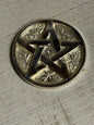 Brass Pentagram 3" ~ Silver Plated
