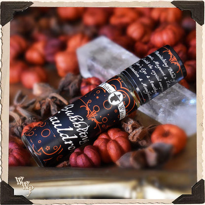 BUBBLING CAULDRON BODY OIL 1/3oz. For Manifestation, Divination & Samhain Protection.