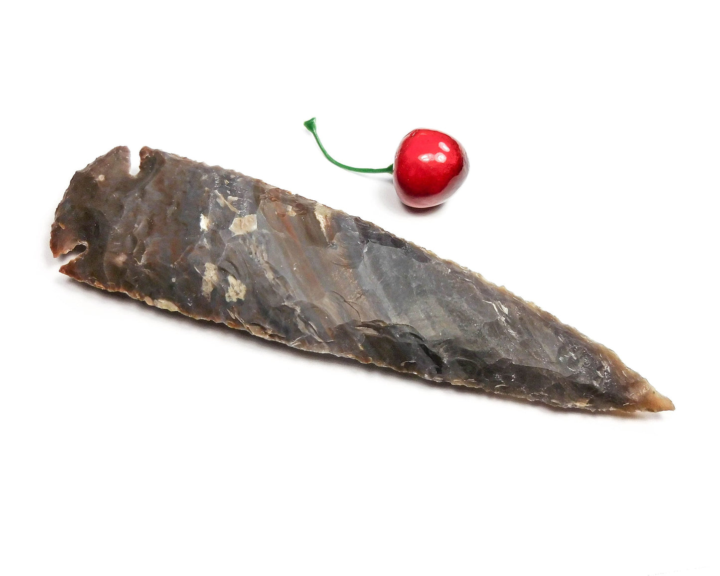 Large Fancy Jasper Arrowhead Decorative Spearhead Carving Arrow Stone