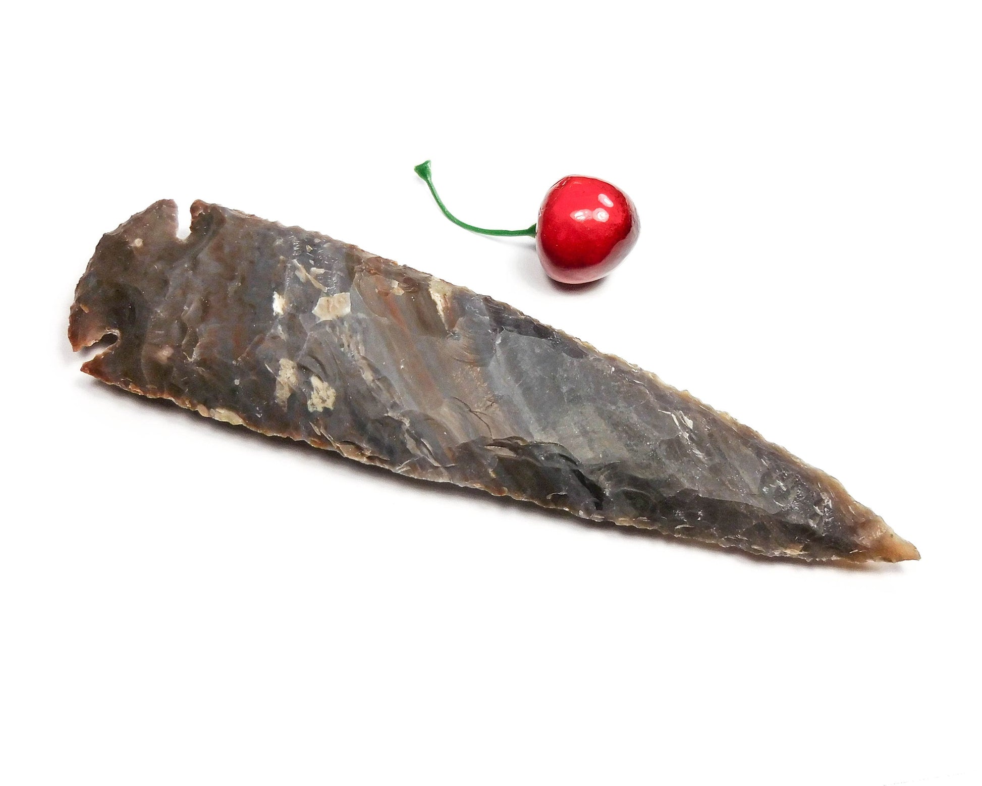 Large Fancy Jasper Arrowhead Decorative Spearhead Carving Arrow Stone