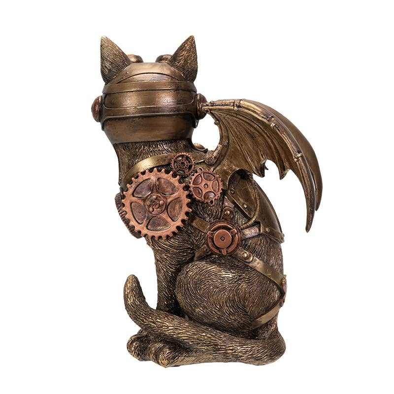 Steampunk Cat with Wings