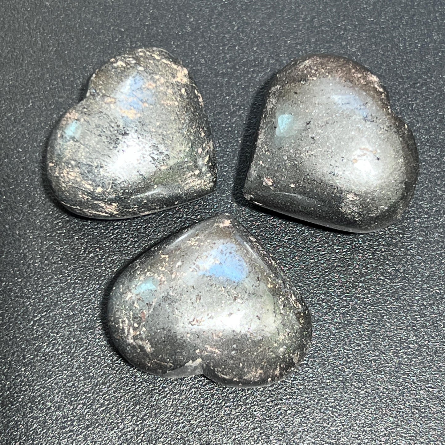 Hematite Puffy Heart Polished Carving Wholesale