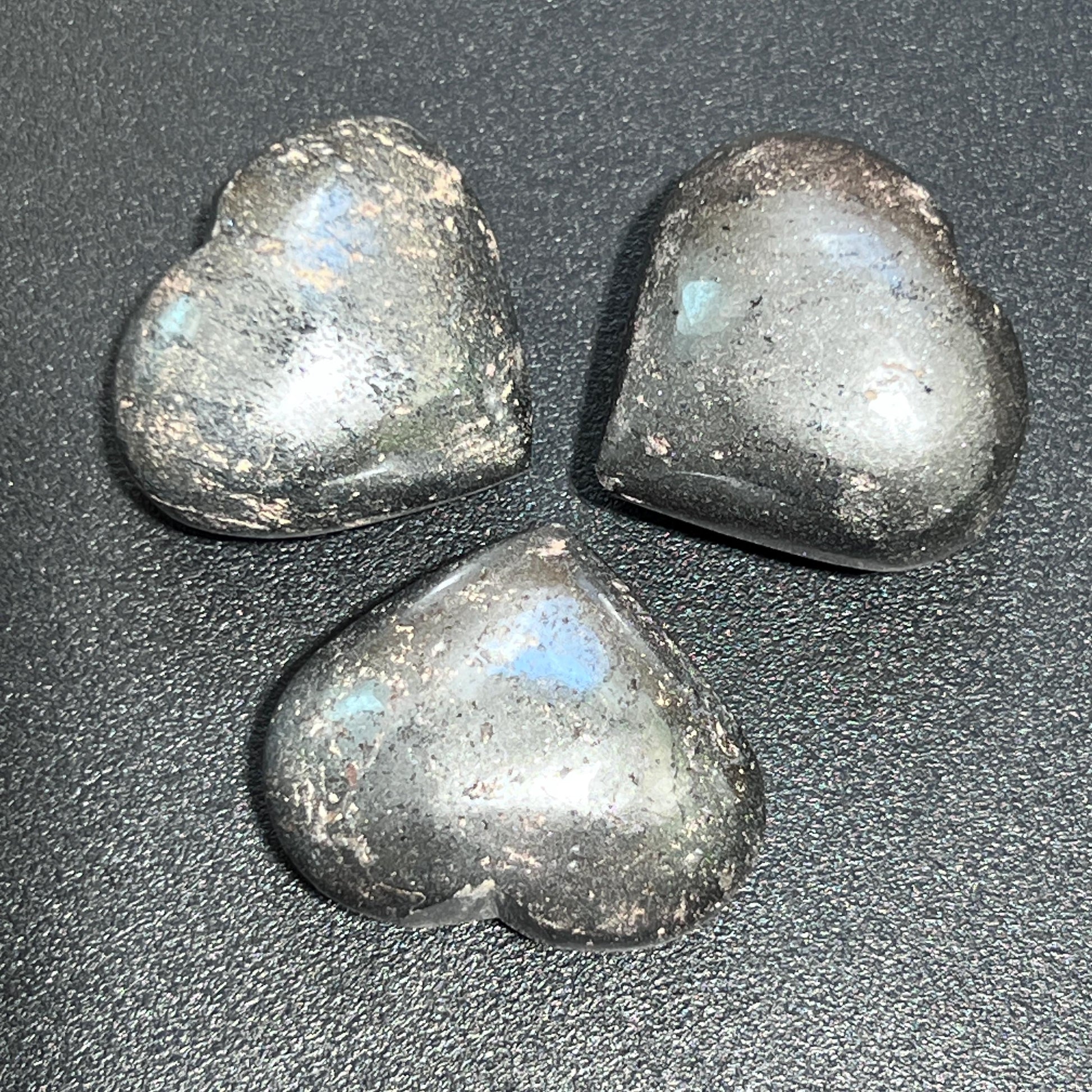 Hematite Puffy Heart Polished Carving Wholesale