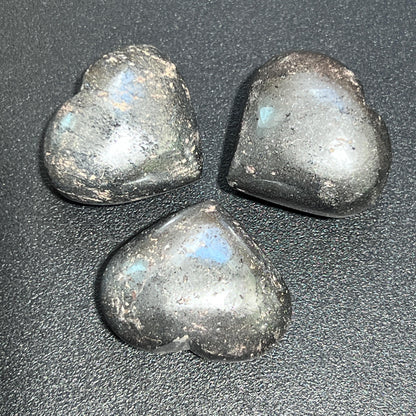 Hematite Puffy Heart Polished Carving Wholesale