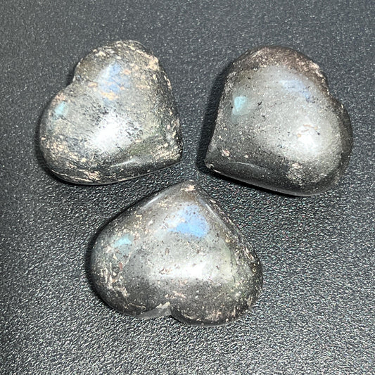 Hematite Puffy Heart Polished Carving Wholesale