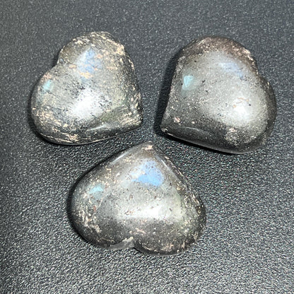 Hematite Puffy Heart Polished Carving Wholesale