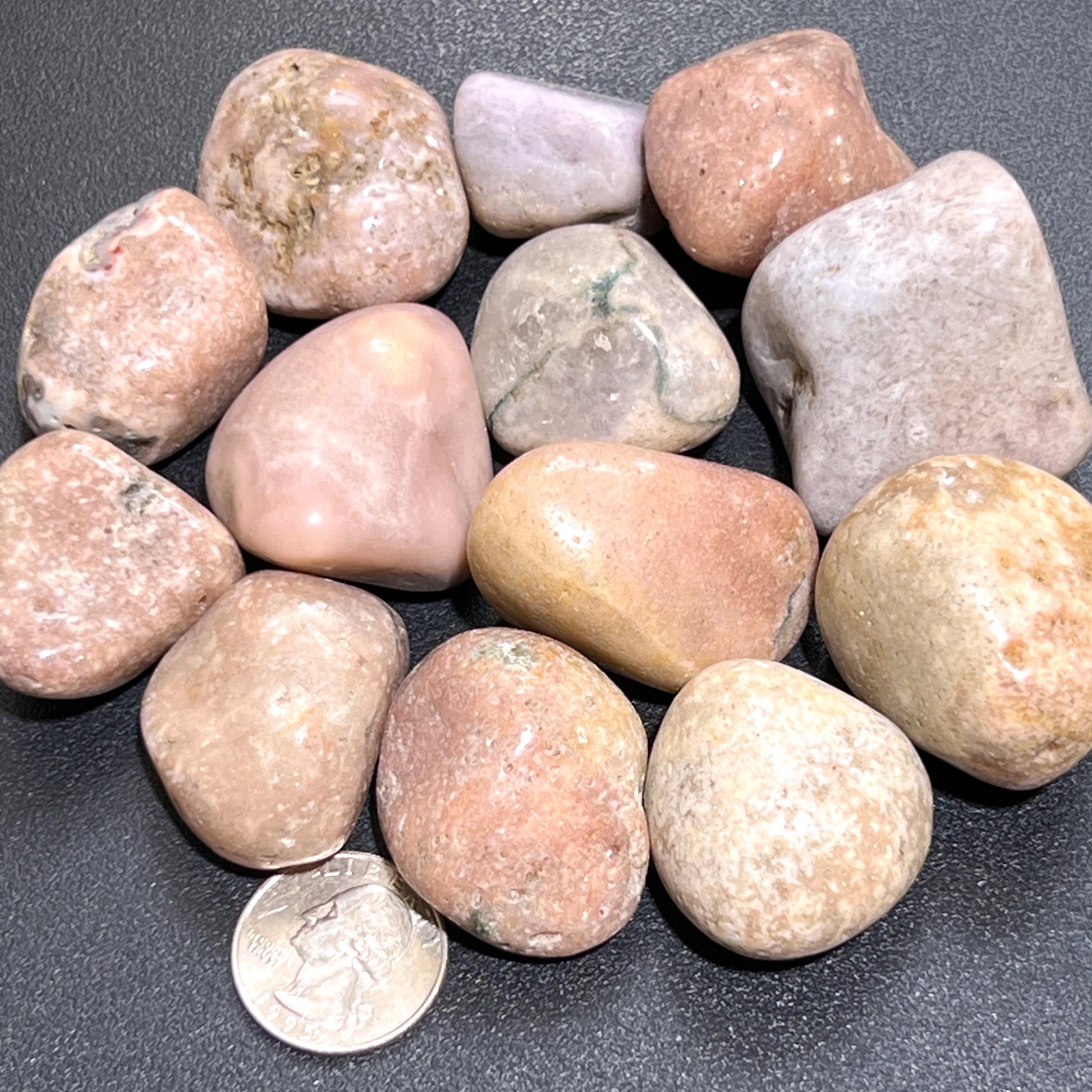 Large Pink Amethyst Crystal Tumbled Stones (By The Piece or Pound) Wholesale