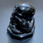 Large Skull and Snake Obsidian Carving Select Wholesale
