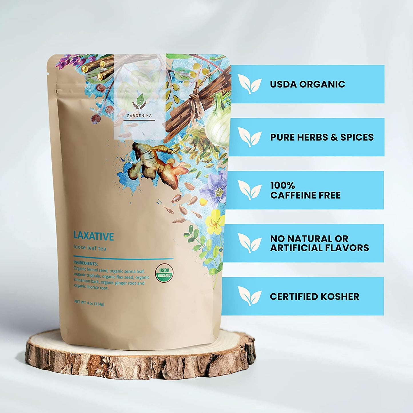 Ayurvedic Laxative Loose Leaf Tea for Digestive Health