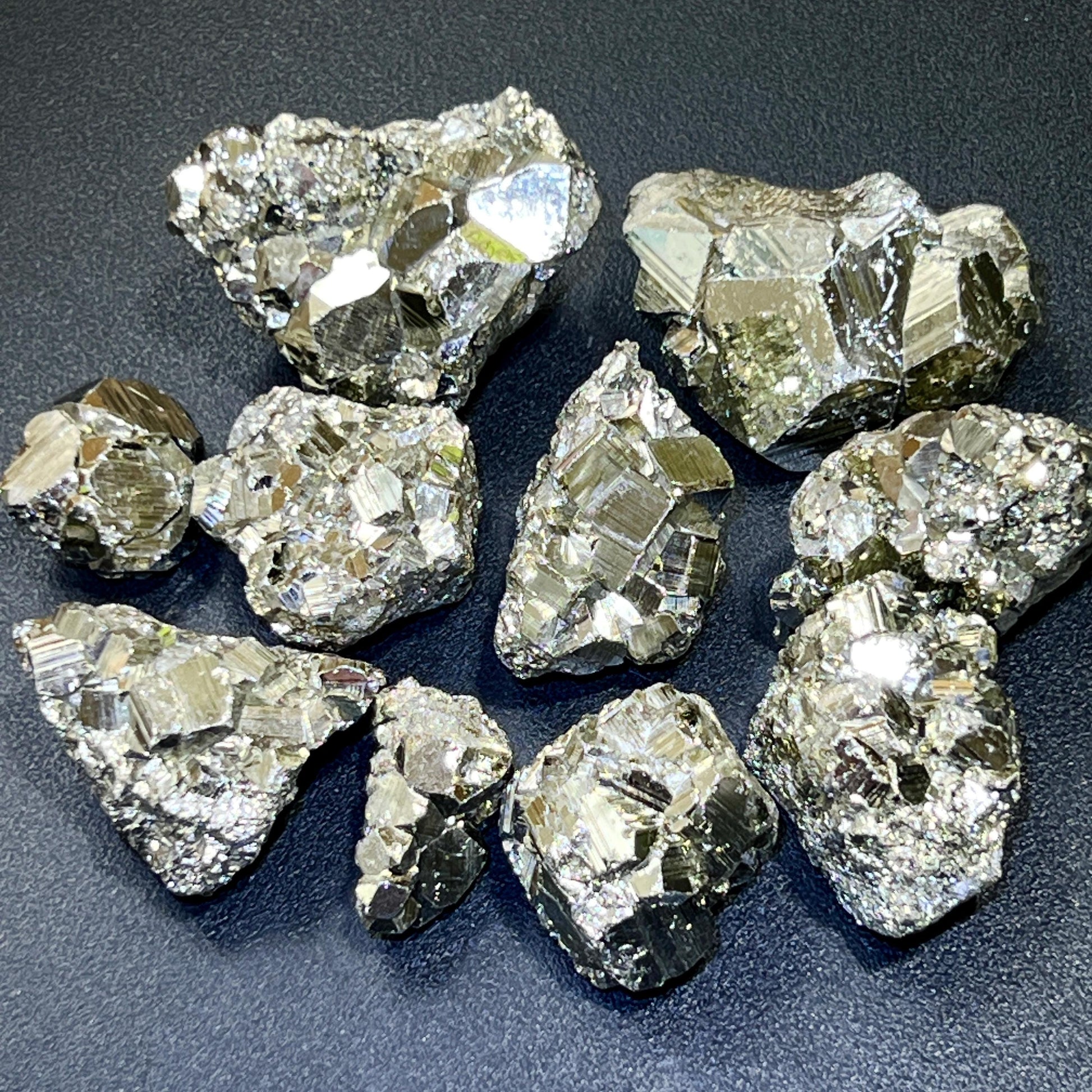 Extra Quality Premium Pyrite Small Crystal Clusters (By The Piece Or Pound) Peru Rough Wholesale