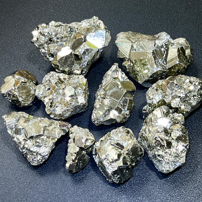 Extra Quality Premium Pyrite Small Crystal Clusters (By The Piece Or Pound) Peru Rough Wholesale