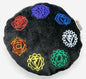 Chakra Cushion - Black Velvet
