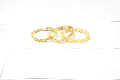 Citrine Round Bead Bracelet - Sacred Creation