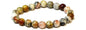 Crazy Lace Agate Round Bead Bracelet - Celebration Energy