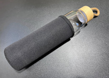 Crystal Infused Glass Water Bottle (Interchangeable Base) Gemstone Infuser