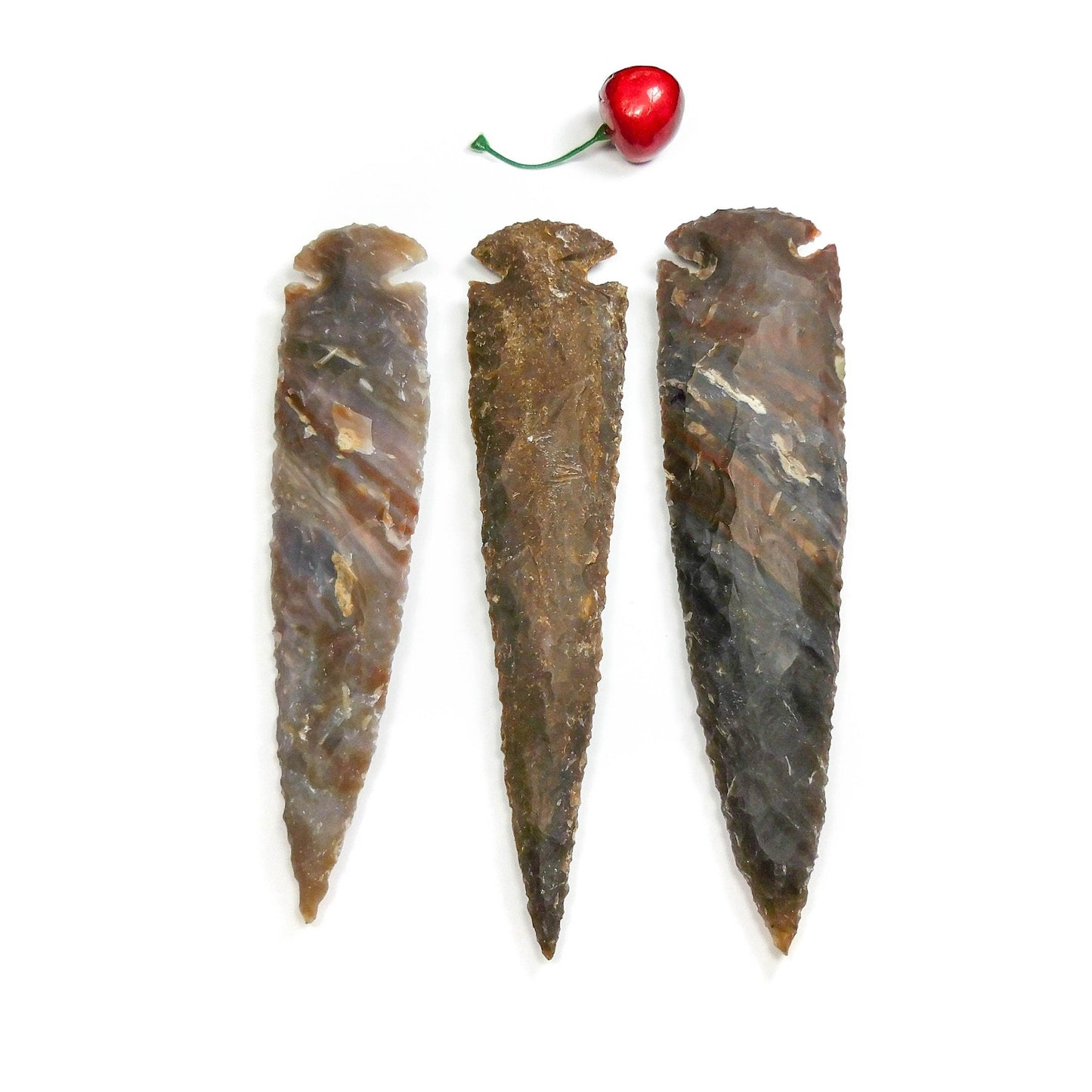 Large Fancy Jasper Arrowhead Decorative Spearhead Carving Arrow Stone