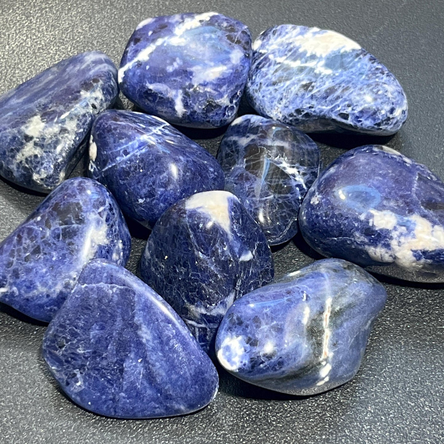 Large Blue Sodalite Tumbled Stones (By The Piece or Pound) Wholesale