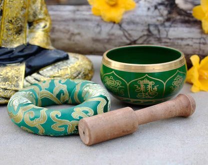 8 Lucky Symbols Tibetan Singing Bowl