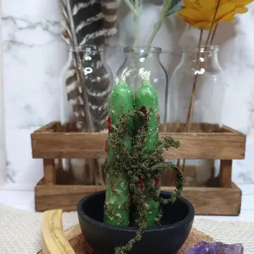 Hand Dipped Natural Soy Intention Candles for Rituals