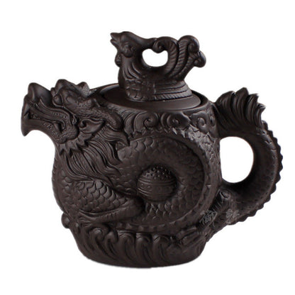 Authentic Dragon Phoenix Yixing Teapot for Tea Enthusiasts