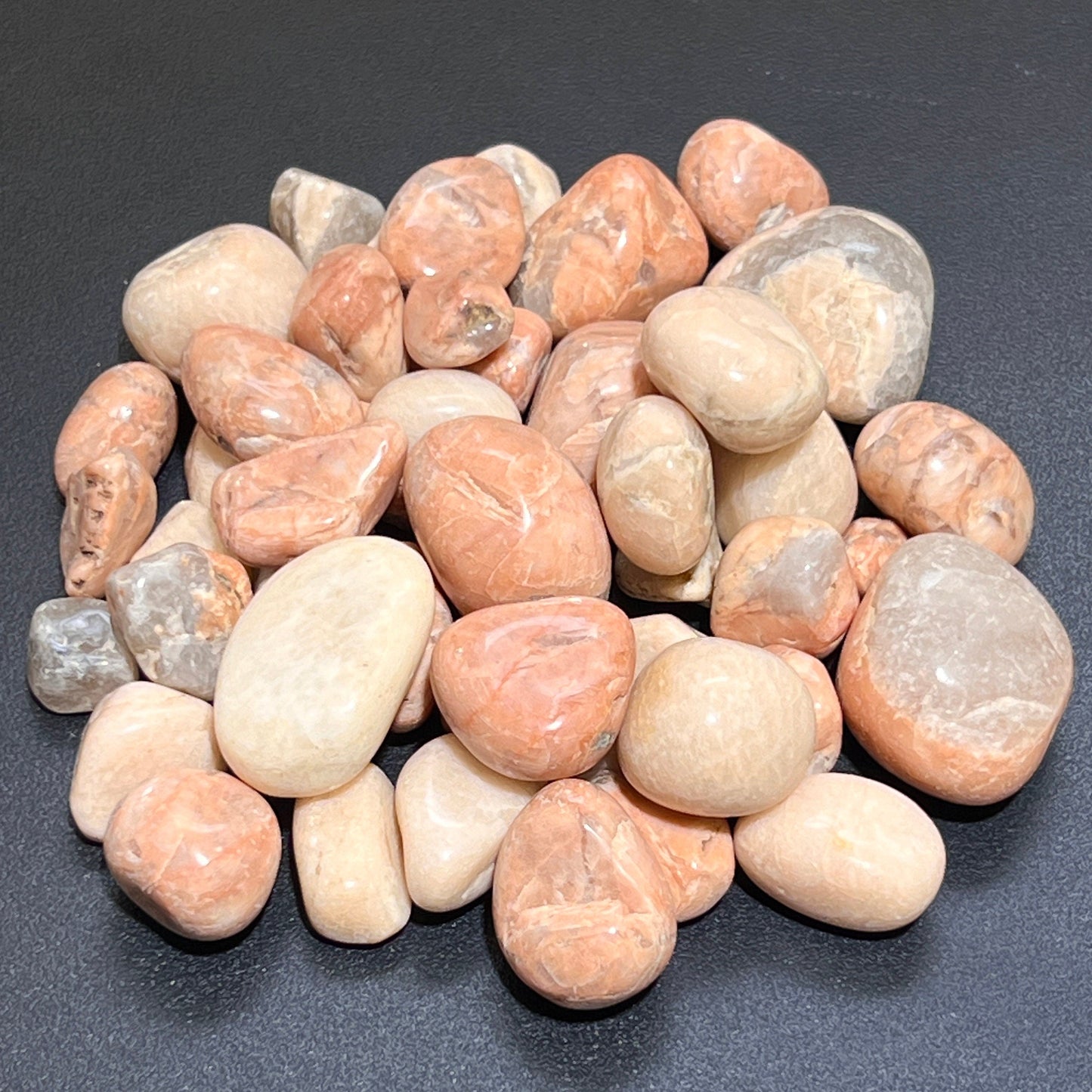 Peach Moonstone Tumbled Stones (By The Piece or Pound) Wholesale