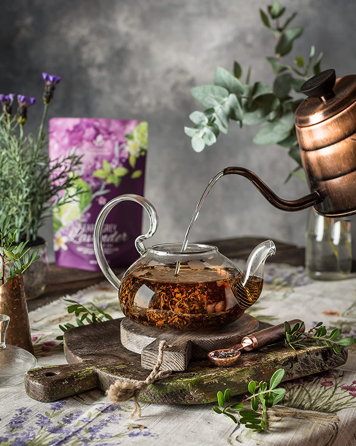 Organic Earl Grey Lavender Loose Tea Blend with Bergamot