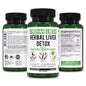 Herbal Liver Detox 60 Caps | Milk Thistle Artichoke Dandelion