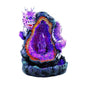 Purple East Dragon Backflow Incense Burner With LED Light