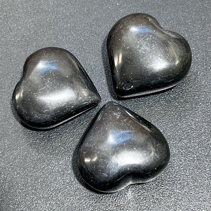 Black Onyx Puffy Heart Crystal Carving Wholesale