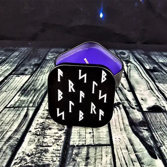 Odin's Wisdom Rune Scented Candle Tin | Mystics Vibe