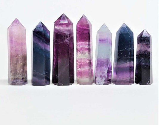Premium Fluorite Crystal Tower for Mental Clarity and Focus