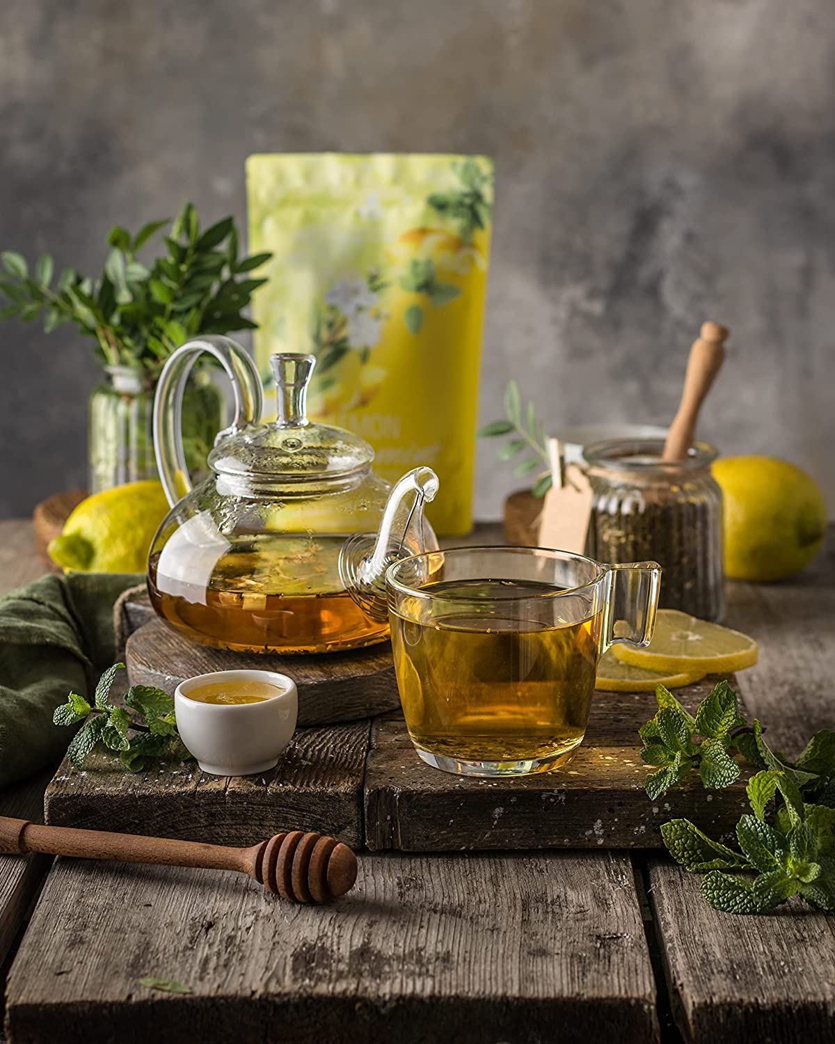 Caffeine Free USDA Organic Lemon Spearmint Loose Leaf Tea