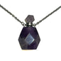 Gemstone Poison Bottle Necklace