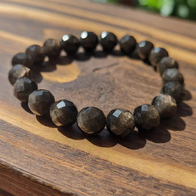 Faceted Gemstone Bracelet - 8mm