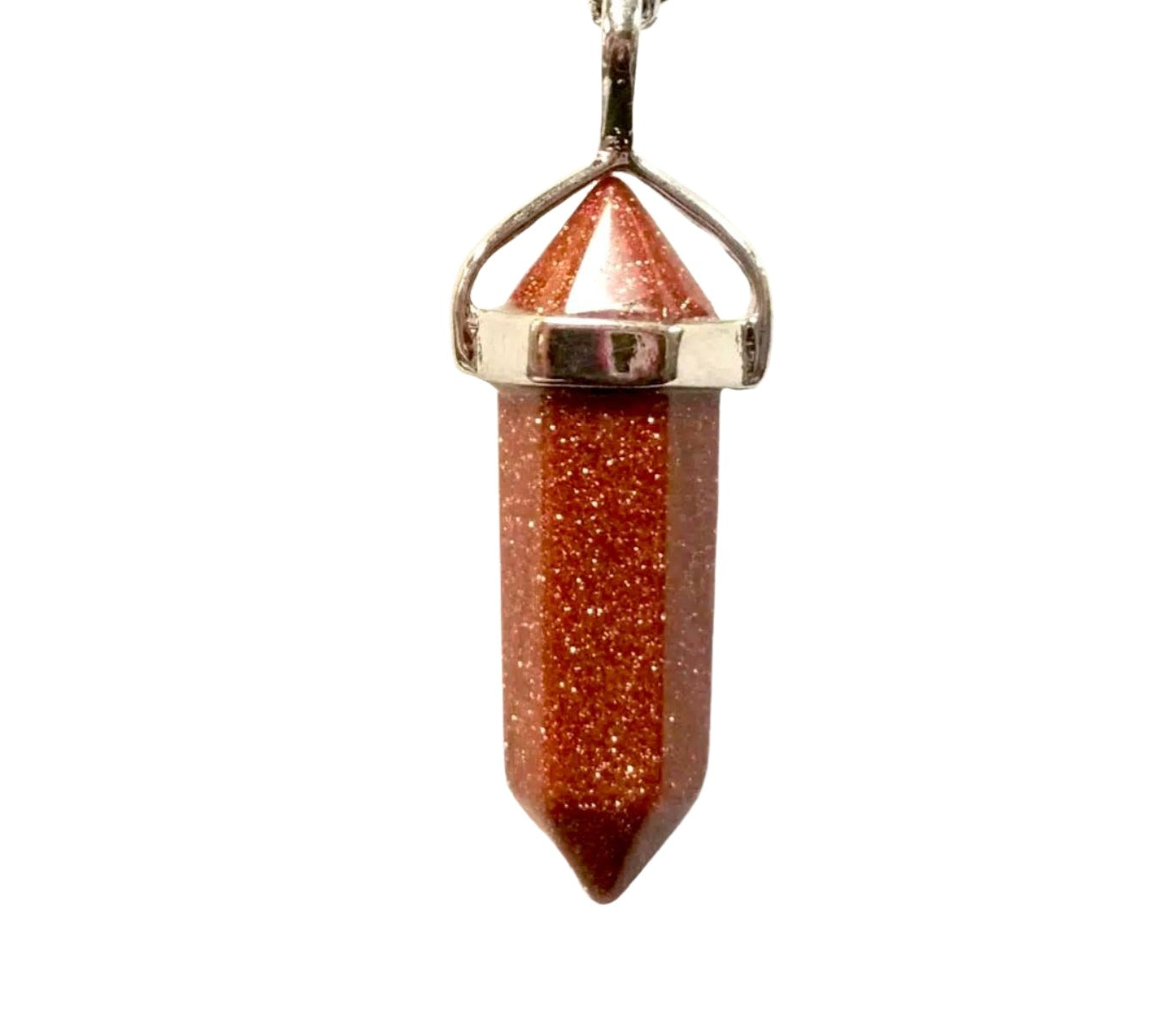 Goldstone Bullet Point Necklace