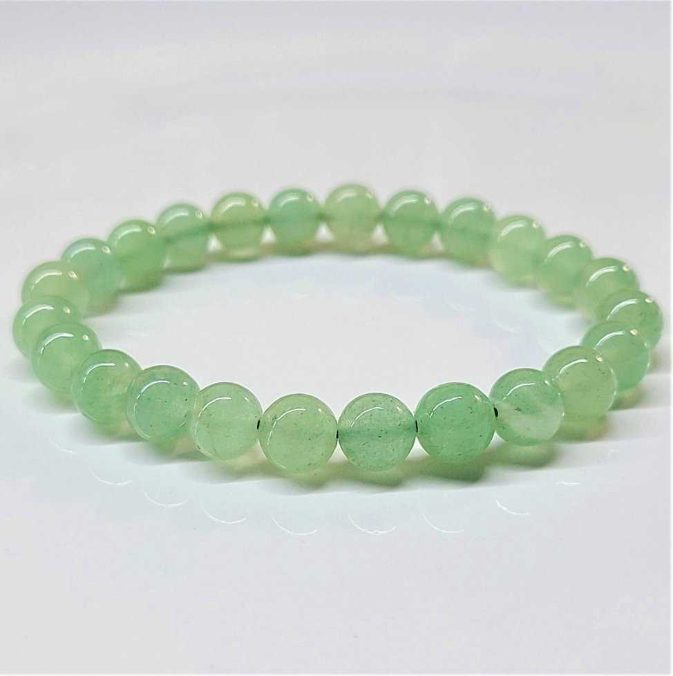 Green Aventurine Round Bead Bracelet - Loving Prosperity