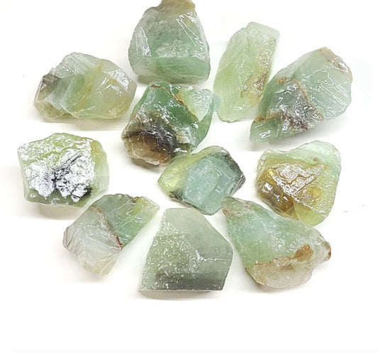 Green Calcite Rough Healing Crystal for Mystics Vibe