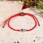 Hamsa Hand of Protection - Four-Strand Red String Bracelet