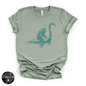 Bigfoot Riding Nessy Tee | Funny Cryptid Graphic T-Shirt