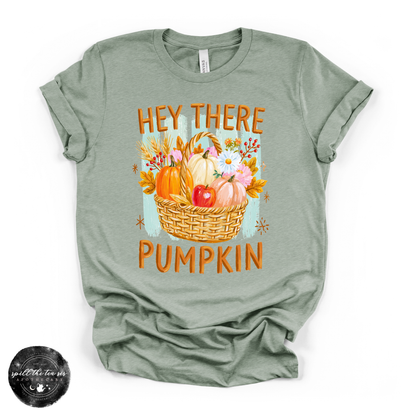 Hey There Pumpkin Tee | Cute Fall Pumpkin Graphic T-Shirt – alternate product image