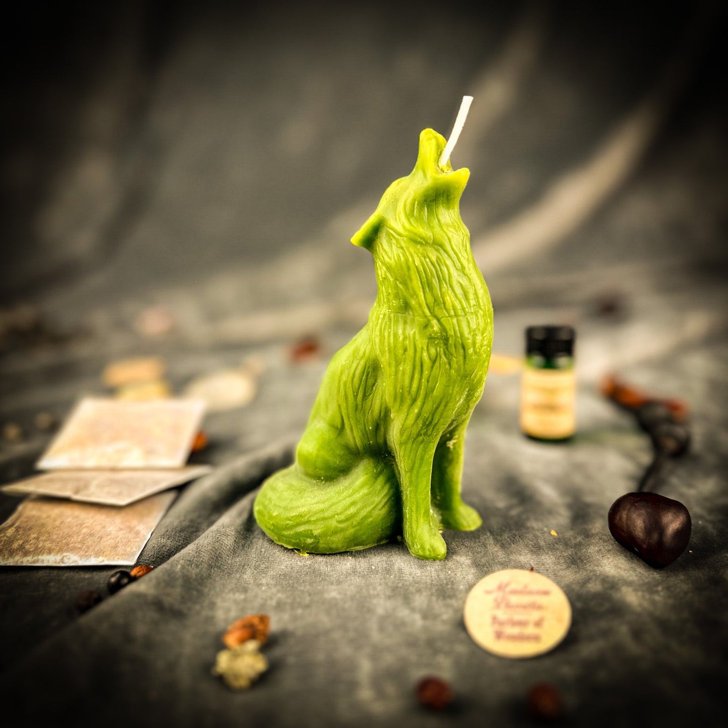 Howling Wolf Candle Spell Kit - Authentic Voice & Courage Magic