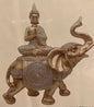 Gold Tibetan Buddha on Elephant