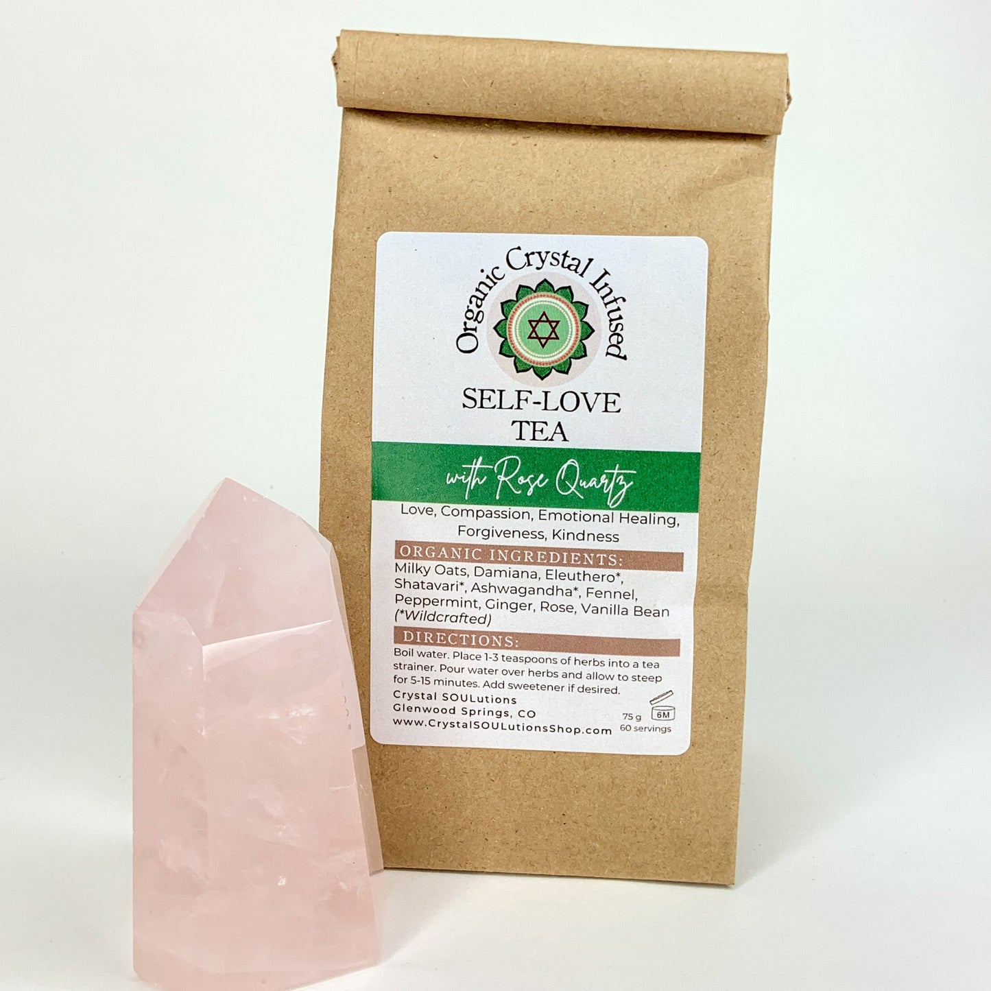 Self-Love Tea - Organic Crystal Infused