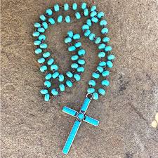 Opalite Cross - Necklace