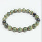 Jade with Gold Spacer Round Bead Bracelet 8mm - Serene Abundance
