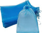 Large Blue Organza Bag