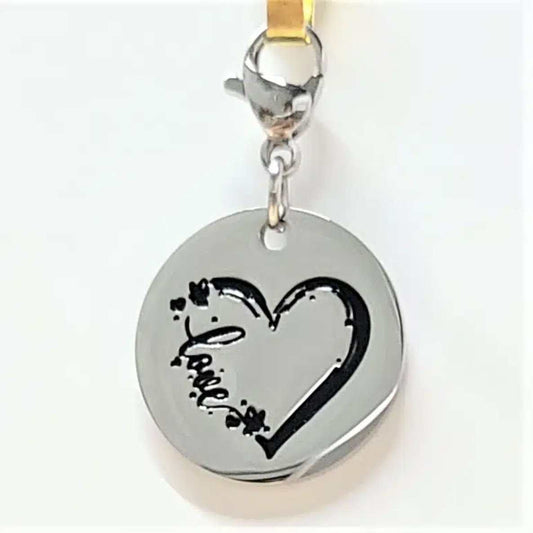 Love Heart Charm Stainless